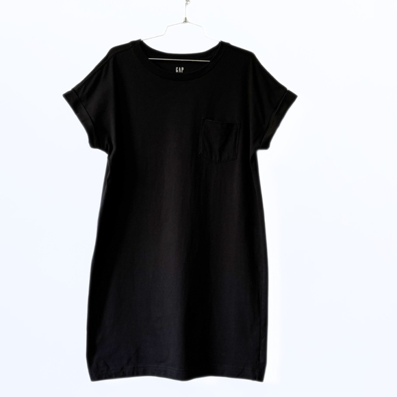 Gap Pocket T-shirt Dress Black Size S - Picture 3 of 8